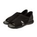  женский PANSY анютины глазки HANDSFREE KNET OPENTOE-SHOES "свободные руки" вязаный колодка сандалии Flat подошва 4447 BLACK