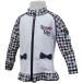  Yu-Mail бесплатная доставка Rush Guard девочка Kids купальный костюм девушки серебристый жевательная резинка в клетку длинный рукав UV меры солнечный блок 110cm 120cm 130cm