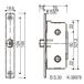 HH-K-39627 левый свое усмотрение YKK дверь для ванной sani safe II для YW: белый 