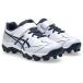 [ Asics ]STAR SHINE S 3 отметка шиповки / бейсбол шиповки Junior / бейсбол шиповки /asics (1124A011) 103 White/Navy