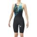 [ Arena ] рейсинг One-piece леггинсы aqua advance do половина леггинсы / половина нога / открытый сумка / рейсинг купальный костюм /arena(AS6SRC40L) BKBL