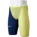 [ Mizuno ]GX*SONIC ROYAL MT.. для половина леггинсы / высокая скорость купальный костюм /.. купальный костюм /MIZUNO(N2MBD002) 84 Estate темно-синий × подсветка желтый 