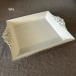  tray стиль tray 23×19 белый Classic O-Bon квадратное 4 угол белый . золотой 52500TY-WH