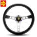 MOMO ���� PROTOTIPO SILVER �v���g�^�C�v �V���o�[�X�|�[�N 350mm �u���b�N���U�[���z���C�g�X�e�b�` �V���o�[�X�|�[�N (P-2