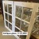  Индия античный. стекло из дерева окно L W61xD3xH102cm белый 