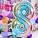 ba Rune цифра 8 Rainbow способ судно 70cm день рождения вечеринка украшение присоединение номер ba Rune цифра способ судно aluminium способ судно aluminium ba Rune Event Rk247