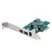 IEEE 1394a 1 port 1394b 2 port extension PCI Express card 9 pin FireWire 800 x2 6 pin FireWire 400 x1 correspondence PCIe card inside part power supply connector installing Star Tec 