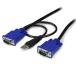 3m ѥưڴѥȥ饹KVM֥ 2 in 1 USB VGA KVM֥(֥å) USB A D-Sub 15ԥD-Sub 15ԥ ƥå Startech