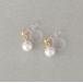 серьги crystal жемчужно-белый легкий сделано в Японии боль . нет 