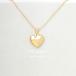 колье нержавеющая сталь Heart Gold цвет маленький pra дешевый 