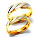  slash линия матовый коврик серебряный желтое золото цвет нержавеющая сталь парные простой женский мужской кольцо кольцо [5mm ширина or 3mm ширина ]