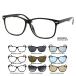  no lenses fashionable eyeglasses sunglasses FD9437 light ka ramen z lady's common use UV cut big frame square we Lynn ton 