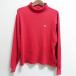 #anc черный &amp; белый Black&amp;White cut and sewn M красный ta-toru шея длинный рукав Golf женский [779376]