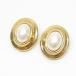 #anza Christian Dior ChristianDior серьги Gold жемчуг style овальный Vintage женский [833586]