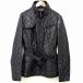 #wnc Max Mara we k end Max MaraWEEKEND жакет 40 чёрный стеганое полотно с хлопком Zip выше ремень имеется женский [863693]