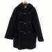 #wnc Burberry BURBERRY пальто 7 чёрный полупальто "даффл коут" с капюшоном . женский [918094]