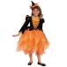 コスプレ 子供 衣装 魔女 人気 ウィッチ パンプキン かぼちゃ 女の子 ドレス トリック・オア・トリート コスチューム グッズ