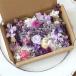  purple pink material for flower arrangement assortment kit set [ preserved flower dry flower rose rose Mother's Day material for flower arrangement original purple Respect-for-the-Aged Day Holiday purple ]