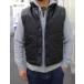SALE! SMART SPICE Smart специя LEATHER YOKE DOWN VEST кожа плечо yoke с хлопком лучший бесплатная доставка 