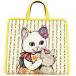  Gucci дети z большая сумка higchiyuuko605614 парусина × эмаль белый желтый кошка детский ручная сумочка akto one 