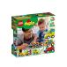  Lego (LEGO) Duplo впервые .. Duplo различный клей было использовано box 10886 развивающая игрушка блок игрушка мужчина машина 