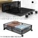  bed внизу место хранения box с роликами .2 цвет черный белый тонкий одежда. место хранения подставка складной большая вместимость место хранения box кейс для хранения книга