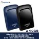 ADATA ポータブルSSD 240GB / USB3.2 (Gen2) / USB Type-C 接続/軽量 (厚さ：10mm 重量：35g) / SC680 / ブラック,ブルー/ 3年保証