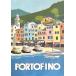  постер Portofino Италия производства большой размер I.F.I постер / упаковка бумага 50×70 PORTOFINO CR128 [ угол поломка есть ]