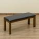  bench 96cm ширина из дерева длина стул стул табурет кожзаменитель PVC кожа длинный стул VTM-95 темно-коричневый (DBR)