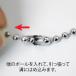 �X�e�����X �{�[���`�F�[�� 2.5mm�� 76.5cm / �h�b�O�^�O �l�b�N���X �y���_���g �֘A�摜3