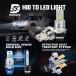 LED�w�b�h���C�g D2S D4S 35w 45w 55w 18000lm LED �w�b�h���C�g �|���t���d�l �o���u  �Ԍ��Ή� ����HID���� 35W 6000K 18000Lm 2�{�Z�b�g