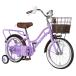  unused 16 -inch Kids bike 16 type for children bicycle purple rattan manner basket keep hand attaching saddle rear carrier outlet construction settled 