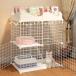  pet cage cat cage 2 step step pcs joint type cat cage cat cat light weight cage pet gauge kennel pet fence ### gauge 9X73XCM-WH###