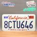 USED товар America USED номерная табличка 2 шт. комплект 8CTU646 California California номерной знак гараж Ame машина интерьер белый Lowrider 