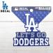 doja-s стикер переводная картинка doja-s товары dodgers LA большой . sho flat LET'S GO DODGERS водонепроницаемый выносливость довольно большой Logo винил стикер модный America смешанные товары 