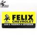  Felix Chevrolet номерная табличка желтый US размер FELIX Chevrolet Lowrider номерной знак интерьер chi машина no Felix The кошка 