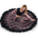 新着　ベリーダンス　衣装　スカート　ロングスカート　ジプシー　フラメンコ　社交ダンス　720度　花柄　hj6040