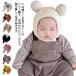  baby вязаная шапка кнопка останавливать шляпа уголок имеется защищающий от холода нежный теплый ....... ребенок новорожденный девочка мужчина унисекс ... любой нет 