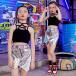  танцевальный костюм Kids девушки Jazz Dance Корея Cheer девушка hip-hop hiphop выставить тренировка надеты отвечающий ..