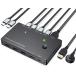 KVMش 21 HDMI˥ ES-Tune USBش 4K@60Hz ư Ÿ CüҺ EDID USB2.0 USB֥°