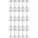 ARIA AMS-40B/20 шт. комплект steel пюпитр spring тип . поверхность вдавлено .. есть с футляром 