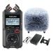 TASCAM DR-40XP+WS-86+BP-6AA передвижной тип Mike XLR/TRS ввод установка 32 bit float запись соответствует 4ch портативный магнитофон / ветровой экран + батарейный источник питания есть 
