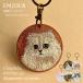 брелок для ключа кошка вышивка нашивка кошка кошка рисунок очарование домашнее животное чай тигр .... белый кошка ржавчина ..kiji белый шиншилла peru автомобиль кошка три шерсть кошка kya Rico товары подарок 