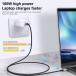TYPE C �P�[�u�� 2m USB3.2 Gen2 10Gbps L�^�A���O�� �����f�[�^�]�� 100W PD3.0 4K�f���o�̓r�f�I�`�� �^�C�vC USBC  USB C to USB C  ���ϋv�i�C�����҂� �֘A�摜4