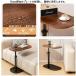 �T�C�h�e�[�u�� ���~�� ���� 45�`50cm �x�b�h�T�C�h ��] �\�t�@�[�e�[�u�� ��� �������� �ϐ� �ϔM ���� �ω׏d �R���p�N�g �ȃX�y�[�X �ݑ�[�N �H�� �p�\ �֘A�摜1