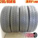  б/у шина 205/85R16 117/115L Bridgestone te.la винт M804 4 шт. комплект Elf б/у 16 дюймовый 