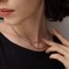 �l�b�N���X ajiro accessory  �X�e�����X �����A�����M�[ ���A���Ή� �S�[���h �V���o�[ �o�C�J���[ �����Y���C�N �`�F�[�� �_�u���`�F�[�� N233