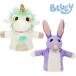  Disney Junior Bluey голубой i Bob *bi рубин . Uni course. мягкая игрушка рука марионетка 2 body комплект /Moose Toys/ игрушка / Рождество / день рождения / мягкая игрушка /