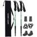 HAWK GEAR Hawk механизм альпинизм stock треккинг paul (pole) легкий 2 шт. комплект анти-шок c функцией New metal зеленый 