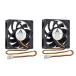 GDSTIME 2PCS 70mm x 15mm 12VDC,PC кейс вентилятор,3 булавка PWM, компьютер кейс .CPU кондиционер для 